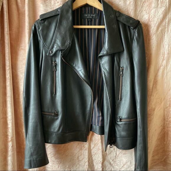 Rag and Bone Leather Jacket EUC - Picture 2 of 15